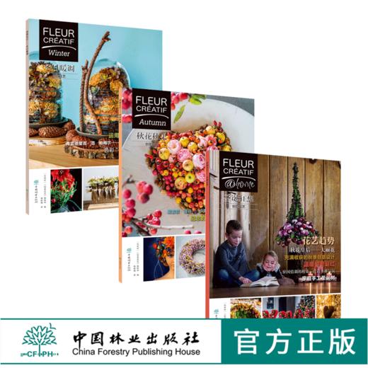 3本套装 创意花艺 冬日暖调+秋花秋果+圣诞狂想 Fleur Creatif中文版 创意花艺编辑部 花艺设计 花卉装饰 中国林业出版社 畅销书 商品图0