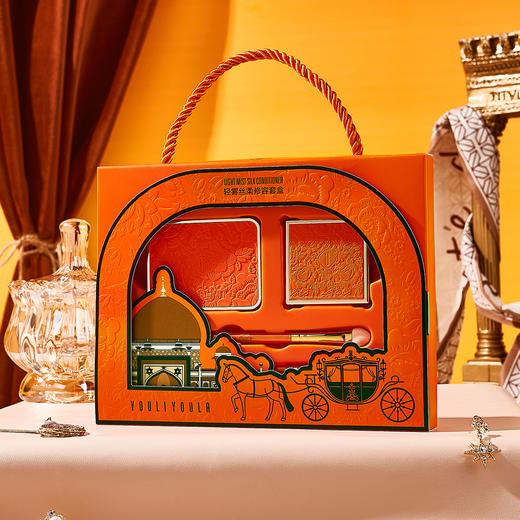 【一套=眼影+高光粉+眼影棒+高光刷！】轻奢丝柔修容套盒，让双眸也能如此性感！立体修容，细腻服帖，小脸！七夕情人节表白520送女友生日礼物圣诞女生节日 商品图1