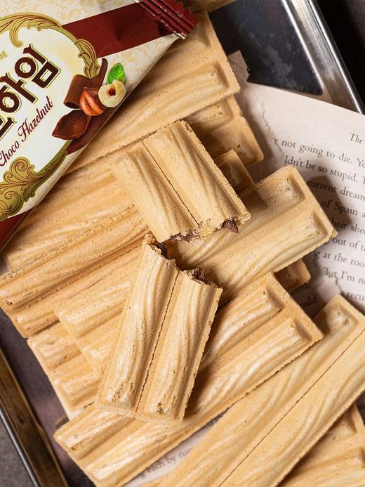 韩国进口克丽安咖啡奶油巧克力榛子威化夹心饼干142克办公室零食 商品图3