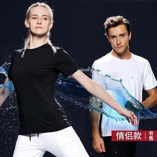 【纳米防水短袖】防水防污t恤，黑科技纳米圆领透气速干短袖T恤，男大码夏季衣服半袖短 商品图3