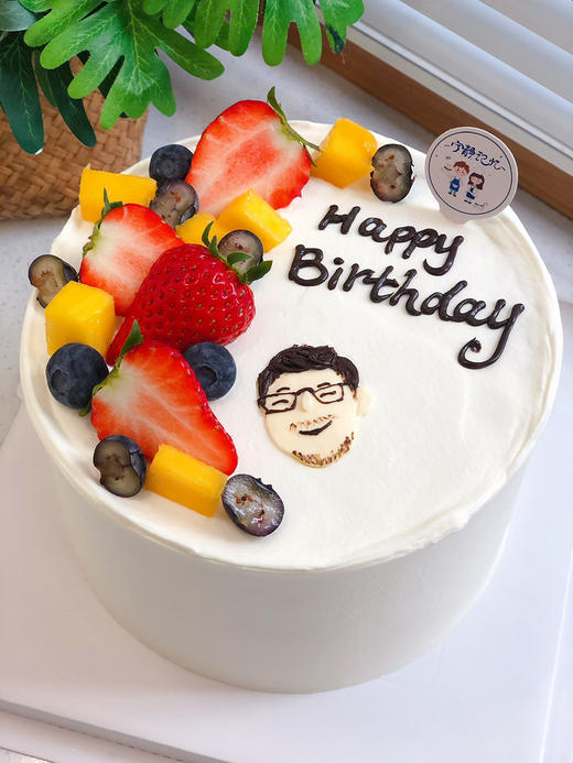 手绘男士奶油蛋糕 下单前请仔细阅读商品详情 商品图0