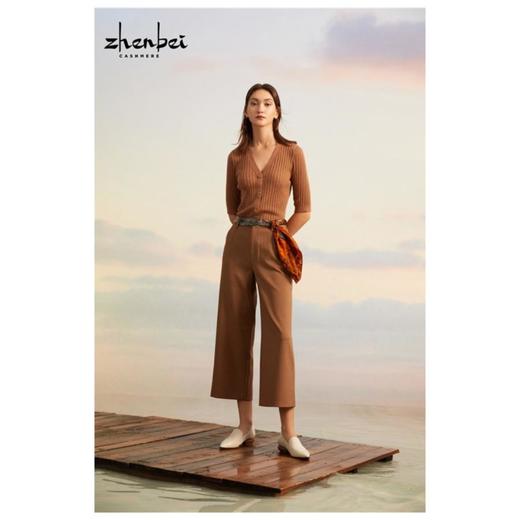 3楼 珍贝丝绒短袖开衫 商品图0