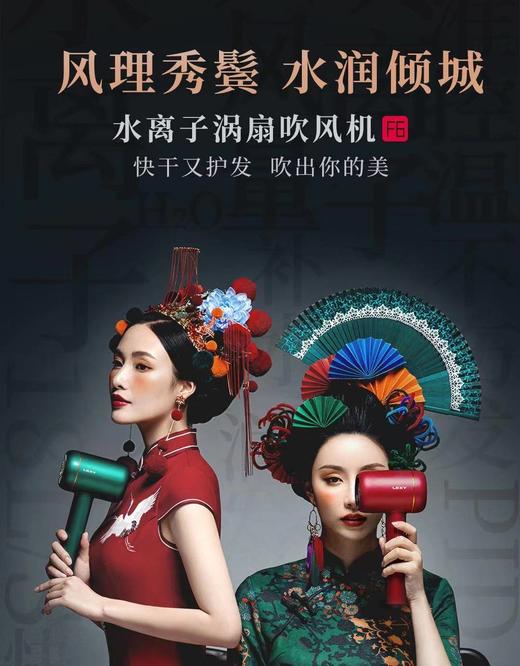 莱克电吹风F6 水离子涡扇吹风机 家用大功率发廊速干护发 商品图0