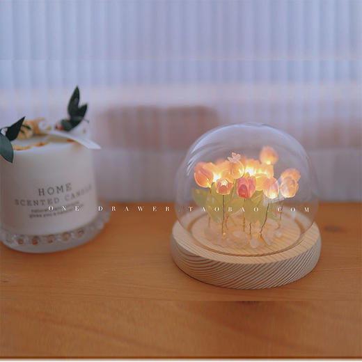 郁金香小夜灯diy材料包暖心生日礼物七夕礼物手工送女生女友闺蜜 商品图1