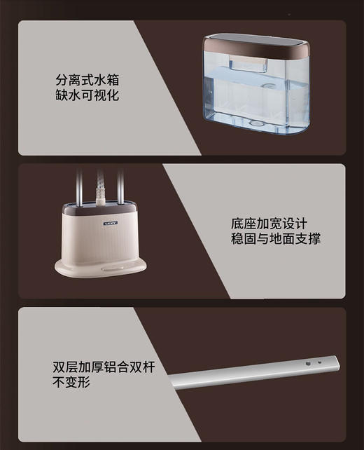 莱克挂烫机GT307家用烫衣服高温蒸汽杀菌双杆小型熨斗商用熨烫机 商品图13