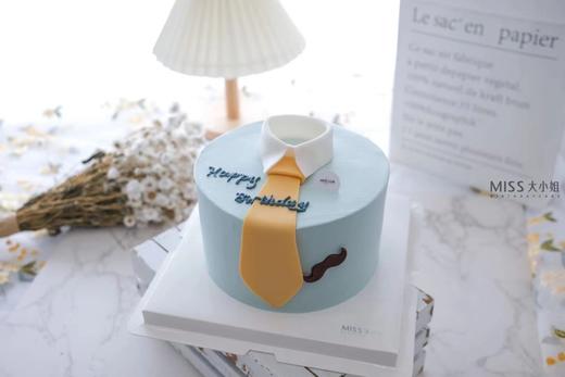 男神蛋糕-翻糖领带款  一鲜奶动物奶油蛋糕 商品图1