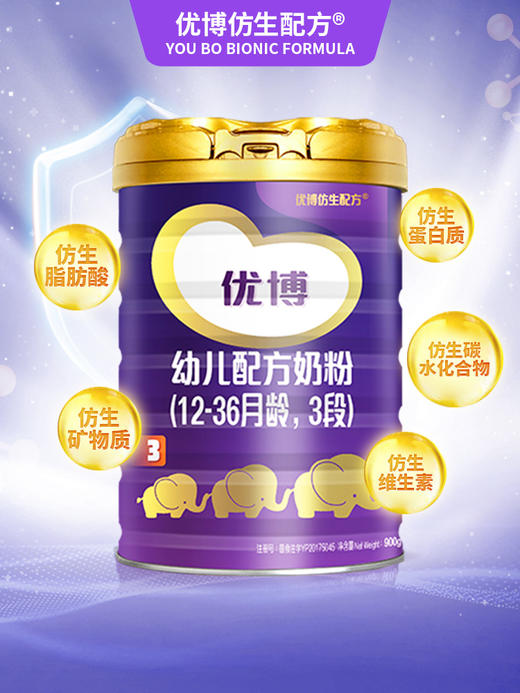 【咨询改价】圣元 优博婴幼儿配方奶粉1-2-3段758g 商品图1