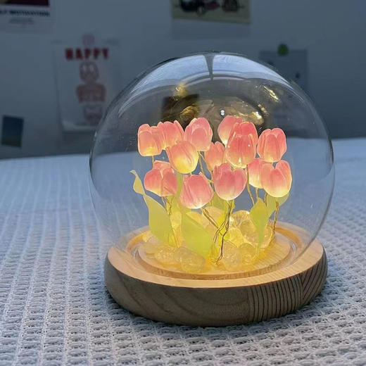 郁金香小夜灯diy材料包暖心生日礼物七夕礼物手工送女生女友闺蜜 商品图4