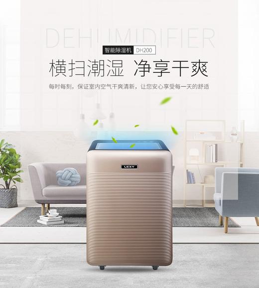 莱克除湿机家用卧室DH200地下室空气抽湿器迷你除湿器抽湿机 商品图0