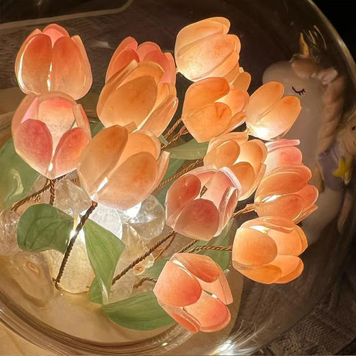 郁金香小夜灯diy材料包暖心生日礼物七夕礼物手工送女生女友闺蜜 商品图3