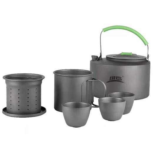 BRS-TC02 户外钛茶具纯钛99.8%便捷收纳钛壶 商品图4