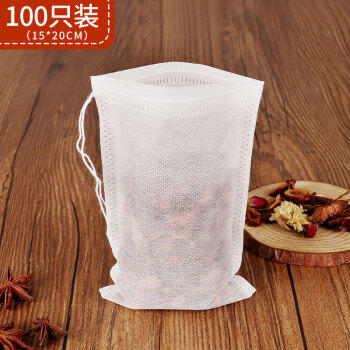 拜杰煲汤袋隔渣袋 卤料袋抽线无纺布茶包袋中药袋煎药袋一次性过滤袋 商品图5