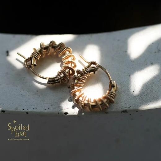 SpoiledBrat Jewelry金色螺旋耳圈系列 | 注金款 商品图1