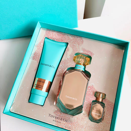 限量版送礼首选 T芙尼限定版玫瑰金香水75ML+Q香5ML+身体乳75ML 礼盒装小众高端 商品图1