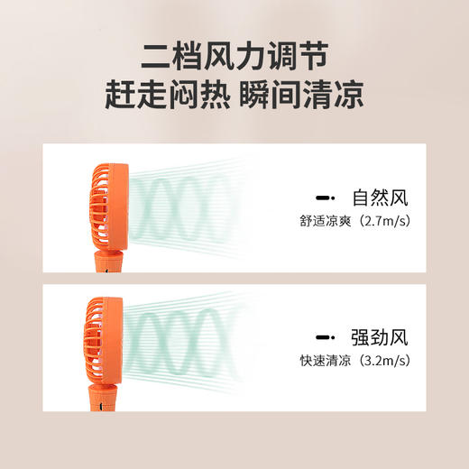 迷你手持小风扇usb充电型随身便携式静音桌面大风力 商品图4