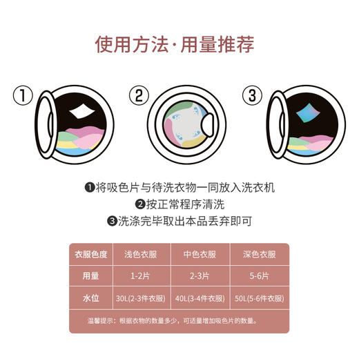 【已下架】积分换购 | VAVITTE防串色洗衣片 洗衣机防染色吸色片30片/盒*4[福利品] 商品图2