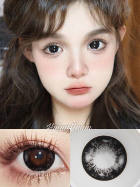 【大直径】Agenscolor-晴空拿铁黑 14.5mm 【年抛 0-1000度 无525/575】