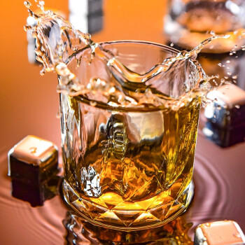 Ocean进口威士忌酒杯家用玻璃洋酒杯烈酒杯加厚水杯啤酒杯套装350ml6只 商品图3