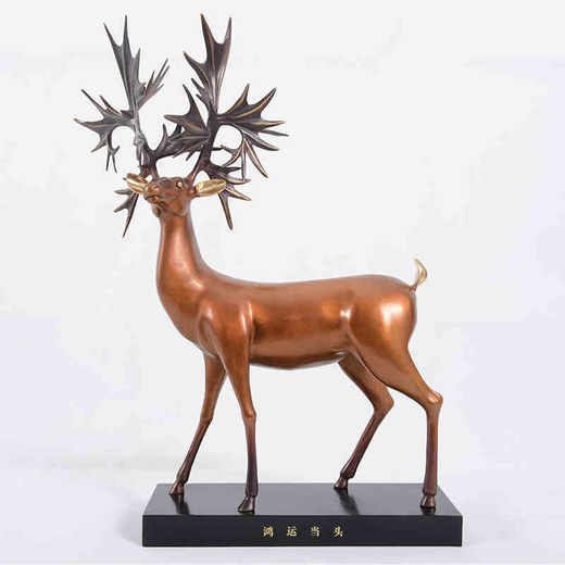 宇达青铜全铜摆件《鸿运当头》创意礼品 工艺品 家居饰品摆件 商品图1