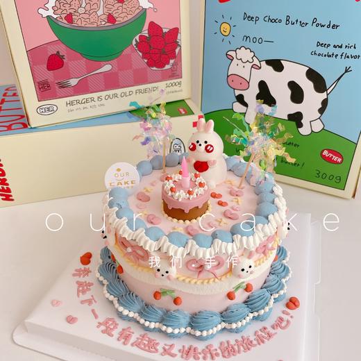 立体小动物复古蛋糕（可改小动物）-低糖处理无添加 商品图0