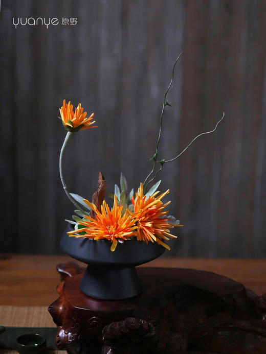 新中式高端仿真花艺摆件酒店客厅茶室茶几餐厅桌面售楼处软装饰品 商品图4