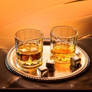 Ocean进口威士忌酒杯家用玻璃洋酒杯烈酒杯加厚水杯啤酒杯套装350ml6只 商品图5