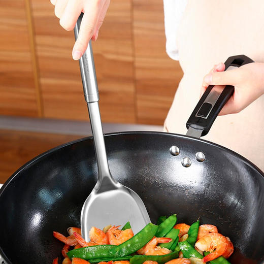 炊大皇   不锈钢 锅铲 汤勺 漏勺 套装 巧力不锈钢三件套 CK84064 商品图3