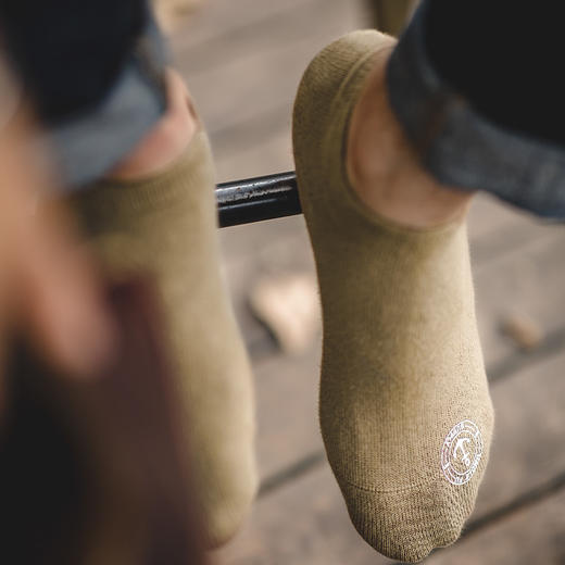 工装优选美式复古硅胶防滑精梳棉船袜短袜美式纯色吸汗薄袜子春男 商品图0