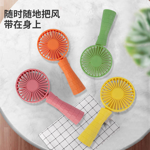 迷你手持小风扇usb充电型随身便携式静音桌面大风力 商品图1