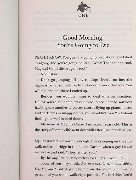 马格纳斯与仙宫之神1：夏日之剑 英文原版 Magnus Chase and the Gods of Asgard Book 1 The Sword of Summer 商品图5