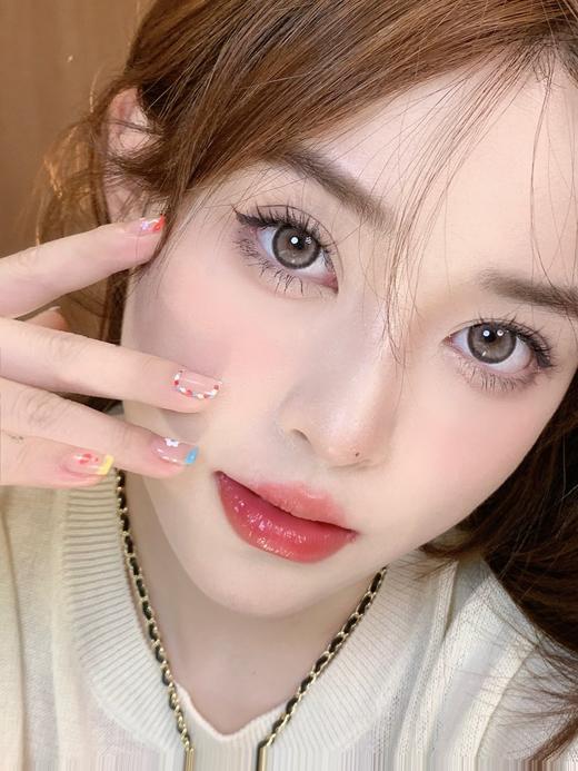 DORAGINA 原宿奶油 年抛 2片 14.2mm 着色13.5mm 基弧8.6 含水38% 韩国进口 商品图2