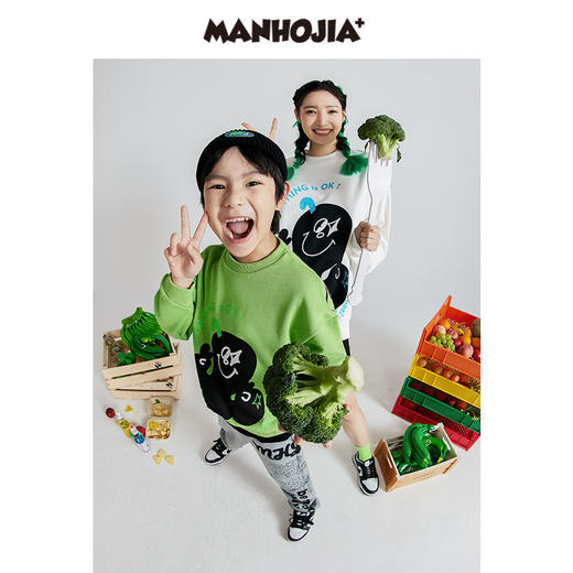 漫画家潮牌童装【万事都yeah】亲子卫衣秋季新款涂鸦上衣 商品图0