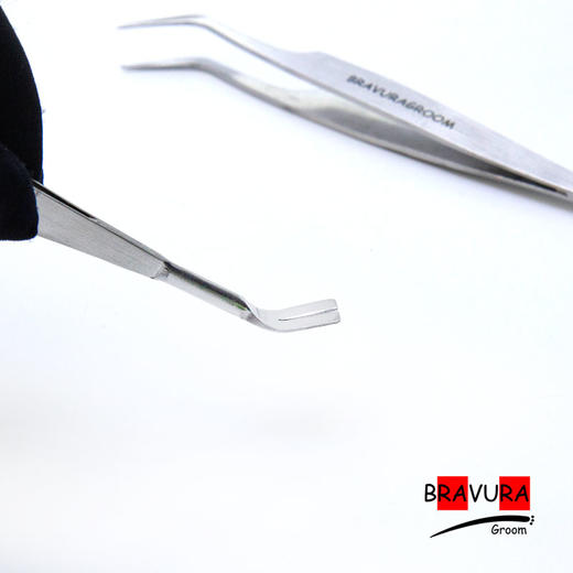 不锈钢双头蜱虫夹 二合一除虫叉 宠物体外驱虫跳虱镊子 /双头夹 意大利BRAVURAGROOM  商品图1