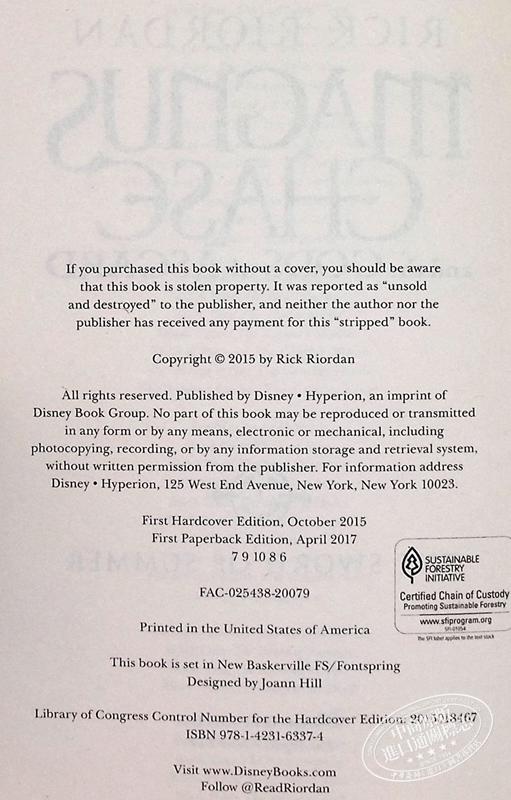 马格纳斯与仙宫之神1：夏日之剑 英文原版 Magnus Chase and the Gods of Asgard Book 1 The Sword of Summer 商品图4
