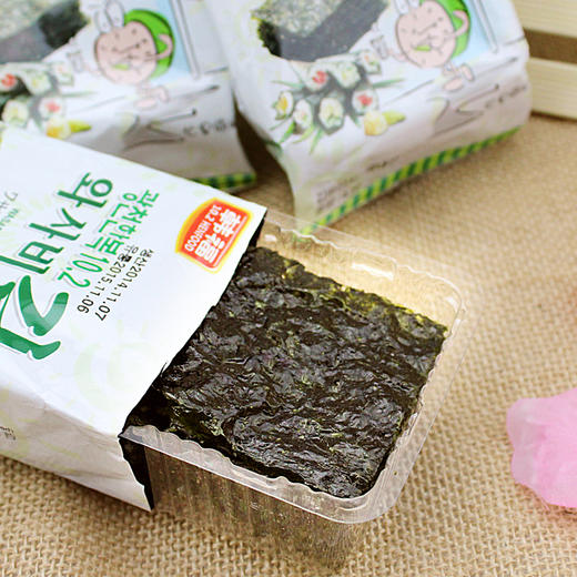 13.5g韩福10.2海苔（芥末味）  原装进口 营养美味 商品图0