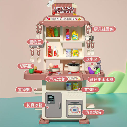 厨房玩具套装仿真厨具做饭煮饭4宝宝5女童3岁以上6儿童女孩过家家 商品图6