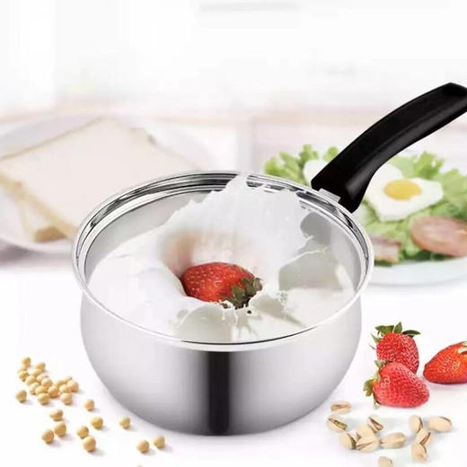 炊大皇   弧形不锈钢奶锅 煮面热奶  16cm   CK82039 商品图2