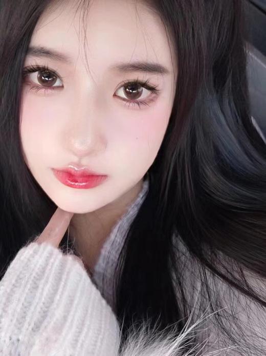 【新】水呼吸红豆栗子黑咖自然大直径新款美瞳隐形眼镜0-800度 商品图3