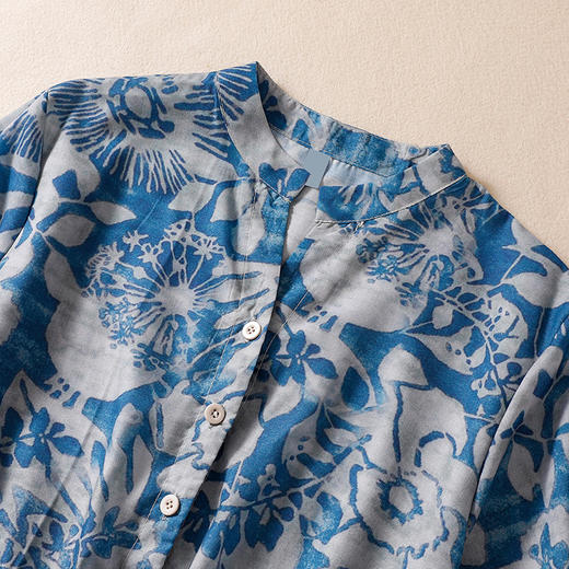 GYH 676轻薄连衣裙新品短袖文艺复古裙 商品图3