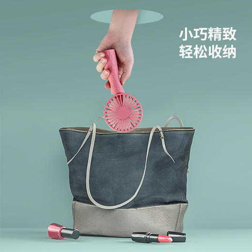 迷你手持小风扇usb充电型随身便携式静音桌面大风力 商品图3