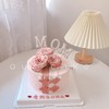 送妈妈的旗袍鲜花蛋糕（鲜花按当天采购搭配)-低糖处理无添加 商品缩略图1