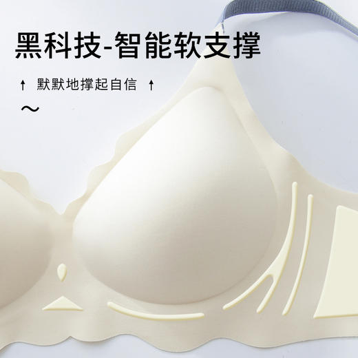 黛唯梵3D果冻条文胸 买1送1【小红薯爆款】果冻条2.0小浪花撞色内衣 3D立体记忆条 无感无痕0束缚 半液态高版本七夕情人节 商品图5