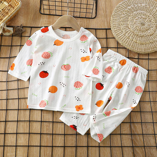 【49元买一套送一套】儿童纯棉A类家居服七分袖睡衣空调服套装 商品图9