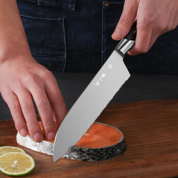 张小泉 孔雀尾系列不锈钢七件刀具套装 菜刀刀具全套  D30150100 商品图1