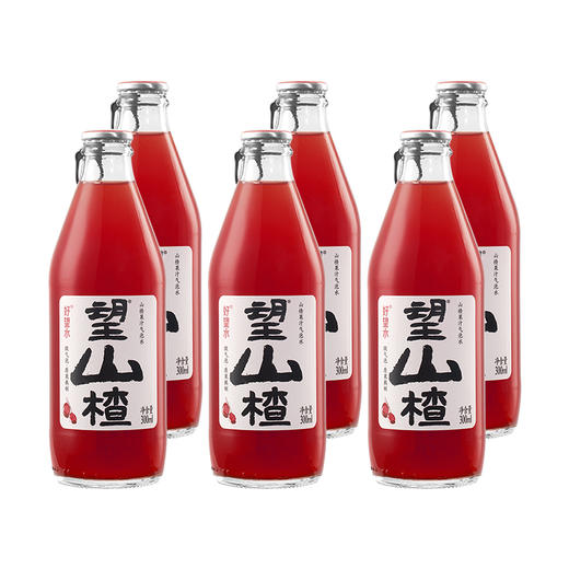 好望水望山300ml*6瓶 山楂气泡水 山楂汁饮料气泡水 果汁 饮品 健康饮料 夏日饮品 山楂果汁气泡水  商品图1