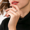 totwoo xS925银镀K金浪漫定情信物一心一意情侣对戒 送男女友 商品缩略图4