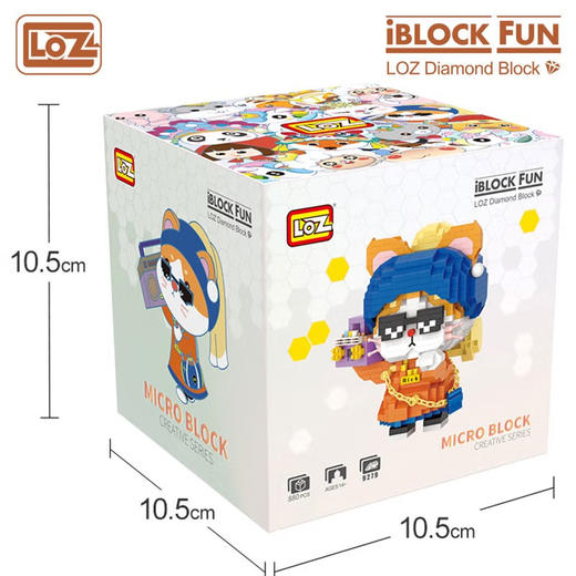 T LOZ积木     9279   戴珍珠耳环的喵 商品图3
