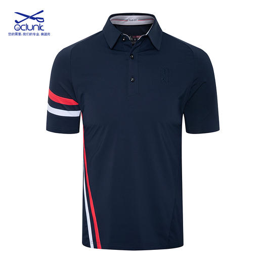 2022夏季｜顺丰包邮<OCLUNLC拼色男士短袖T恤速干透气运动休闲POLO衫男装ALK2021S-10 100> 商品图4