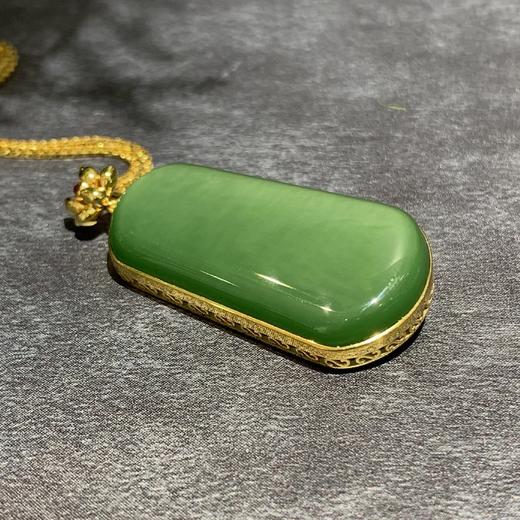 【御珠宫坊】金镶碧玉猫眼吊坠 商品图7