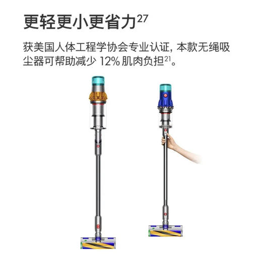 戴森V12 Detect Slim Fluffy无绳吸尘器（2022款） 商品图1